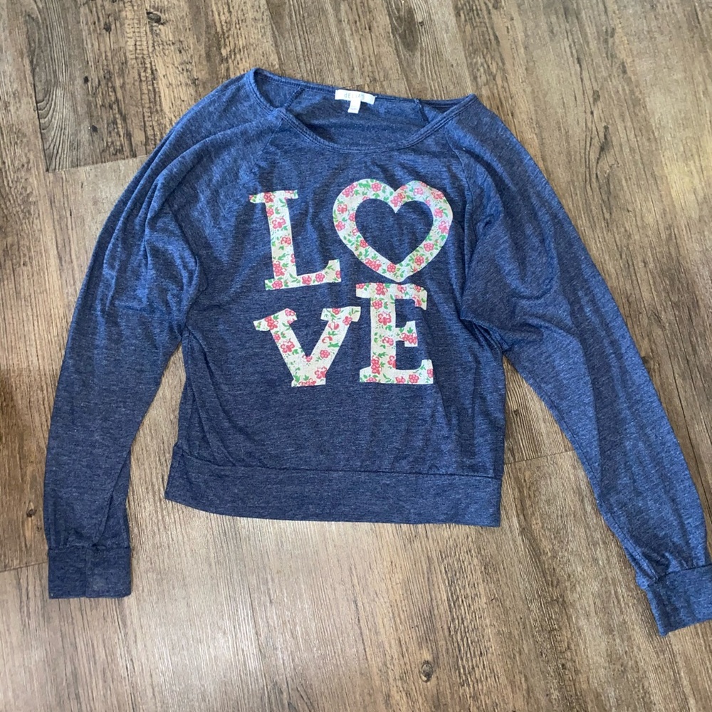 Blue long sleeve shirt